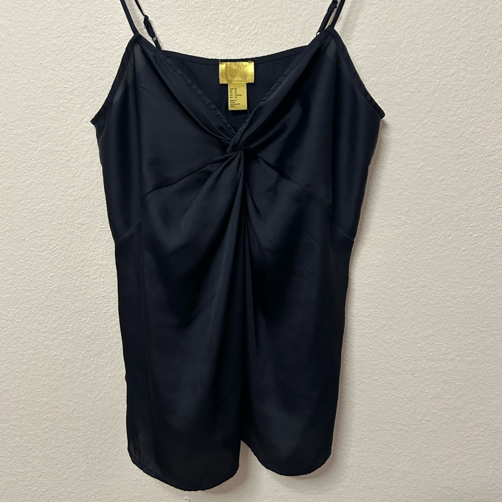 H&M Black Camisole with Twist Front